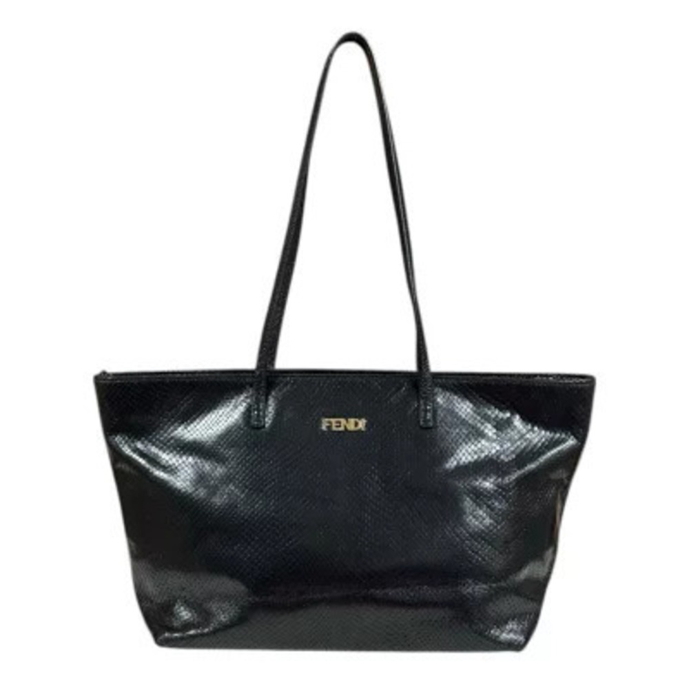 Fendi Shopping Roll Bag Tote Black